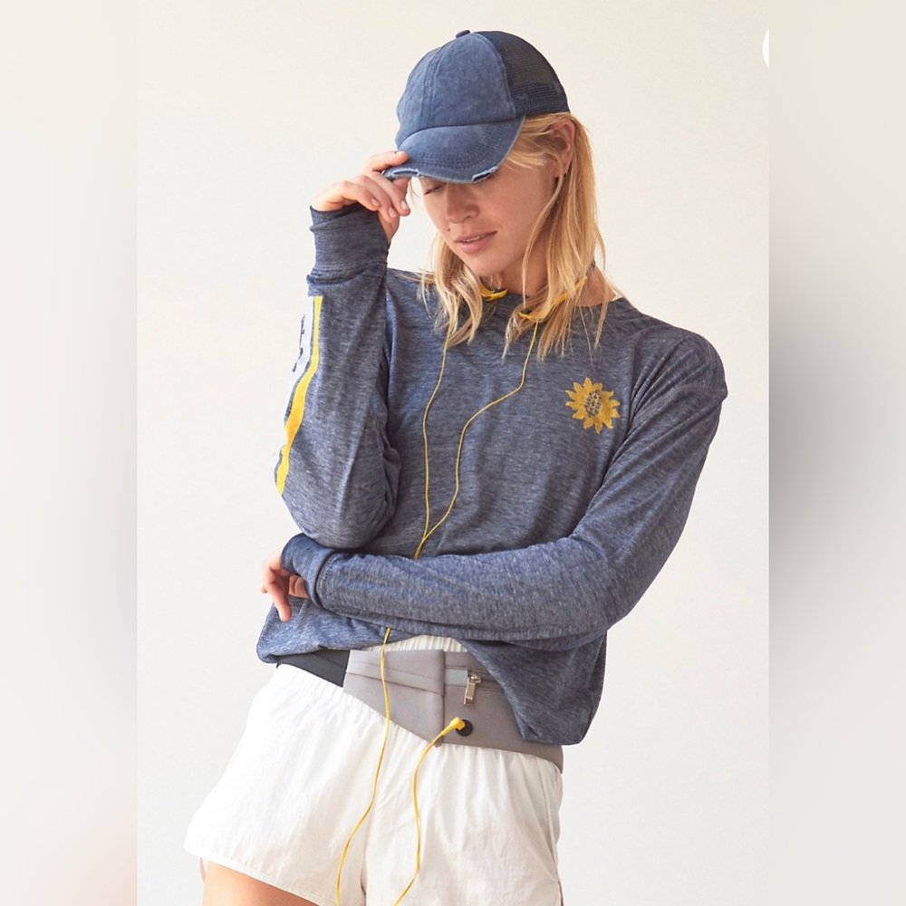 Free People Keep Rolling Logo Long Sleeve